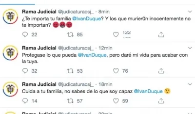 Los mensajes al Presidente Iván Duque.