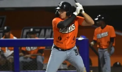 Bryant Flete, pelotero de Gigantes. 