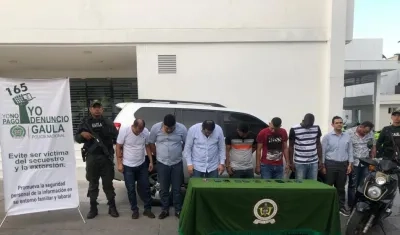 Los capturados permanecerán en la URI de la Fiscalía hasta el martes cuando se realizará la audiencia de formulación de imputación de cargos.