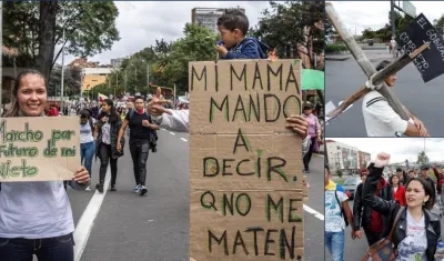 Séptimo día de protestas en Bogotá.