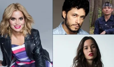 Algunos de los artistas invitados.