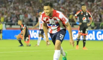 Teófilo Gutiérrez, delantero de Junior. 