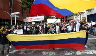 Imagen de las protestas.