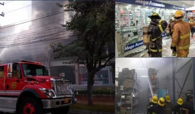 Tres emergencias: Centro Comercial Luxury, Parque Central y una bodega en la Vía 40.