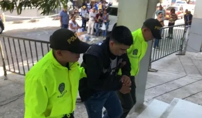 Fabián Llamas, capturado.