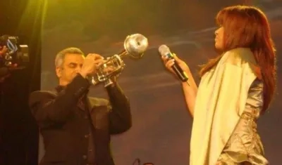 Rafael Quezada, en plena actuación.