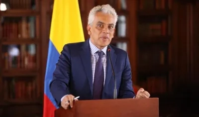 El ministro de Ambiente y Desarrollo Sostenible, Ricardo Lozano.