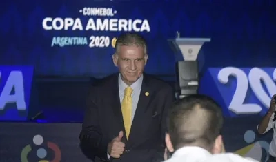 El técnico portugués de la Selección Colombia, Carlos Queiroz