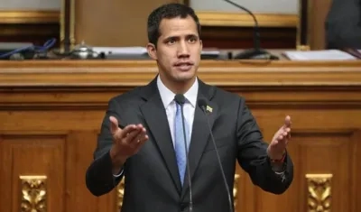 El líder del Parlamento, Juan Guaidó.