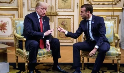 Donald Trump y Emmanuel Macron, presidentes de Estados Unidos y Francia.