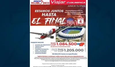 Lo que incluye el viaje.