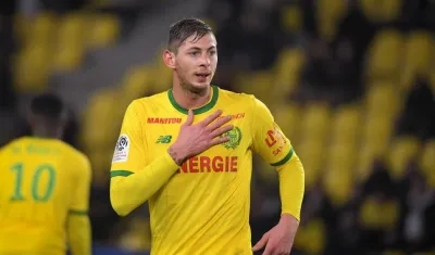 Emiliano Sala, delantero argentino. 