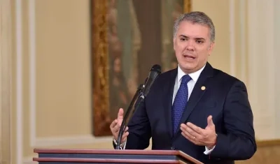 Iván Duque, presidente de Colombia.