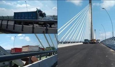 Las pruebas en el nuevo Puente Pumarejo.