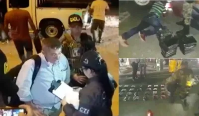 Hombre capturado con droga en el corredor de carga.