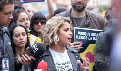 La cantante Adriana Lucía.