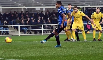 Momento del gol de Luis Fernando Muriel.