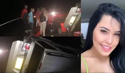 Ana del Castillo se accidentó en la vía Oriental del Atlántico.