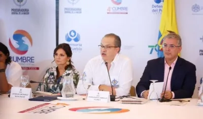 El Procurador Fernando Carrillo y el Presidente Iván Duque.