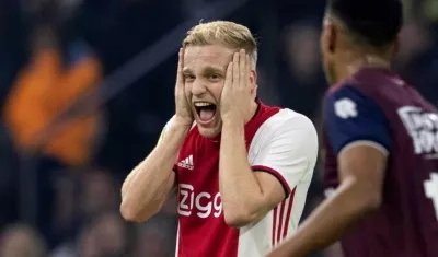Donny van de Beek, jugador del Ajax. 