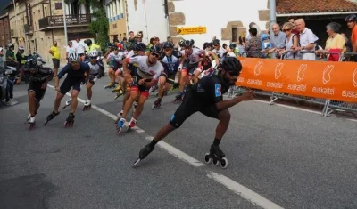 Alex Cujavante, en plena competencia. 