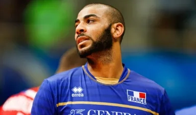 Earvin Ngapeth, jugador francés de voleibol. 