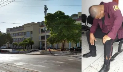 Henry Castro, Vigilante de la Universidad del Atlántico agredido.