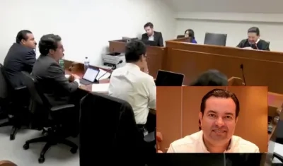Didier Tavera en la audiencia.