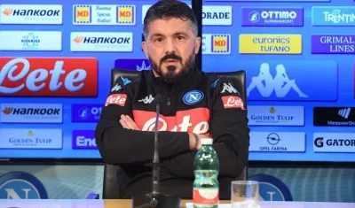 Gennaro Gattuso, nuevo DT del Nápoles. 