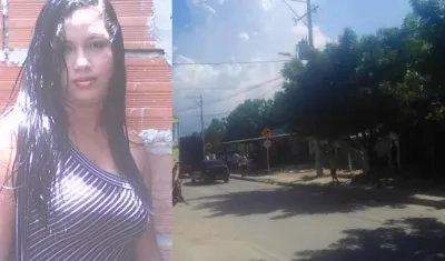 Jennifer Uribe Guzmán y el lugar de los hechos.