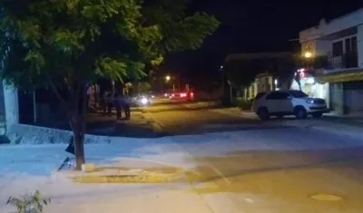 Lugar en donde mataron a Juan Carlos Ortiz Insignares.