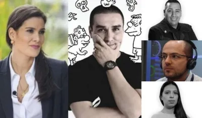 Varios de los periodistas amenazados.