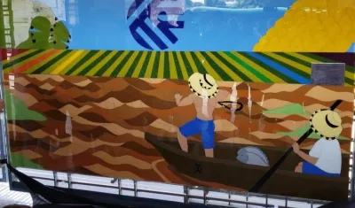 La obra en la estación Pacho Galán.