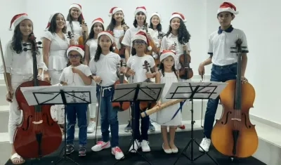 Semillero de cuerdas frotadas de la Facultad de Bellas Artes de la Universidad del Atlántico.