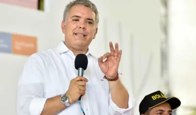 El Presidente Iván Duque, durante el Taller Construyendo País, en Mompox.