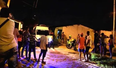 Lugar de los hechos en el barrio El Porvenir de Soledad.