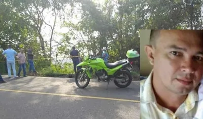 Lugar donde fue encontrado el cuerpo de José Cándido Campo Díaz.