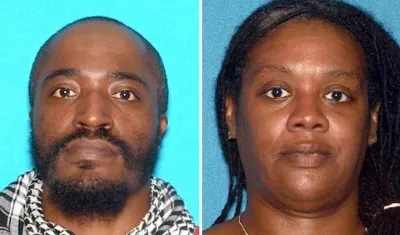 David Anderson y Francine Graham, los pistoleros arrestados.