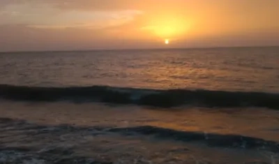 El atardecer desde la Playa de Tubará.