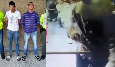 Los capturados y momentos del atraco.