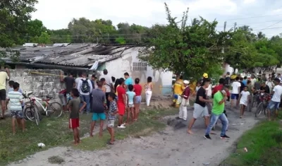 La vivienda afectada por la explosión.