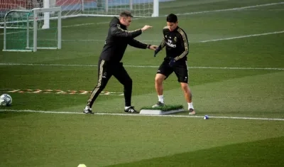 James Rodríguez, volante colombiano. 