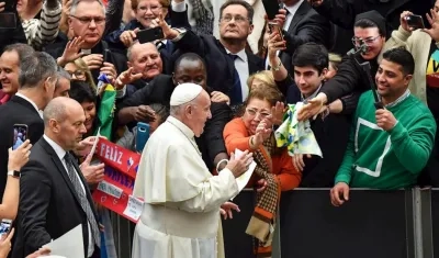 Papa Francisco en El Vaticano.