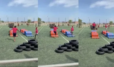 El menor José Ángel Martínez, en plena actividad.