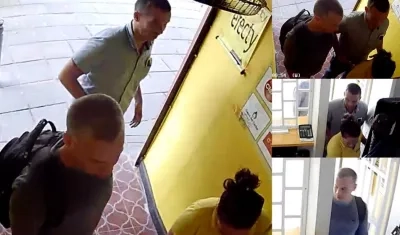 Momentos del atraco.