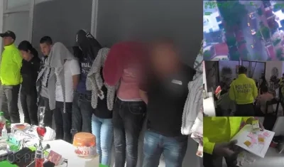 Momento de la captura de la banda.