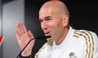 Zinedine Zidane, técnico del Real Madrid.