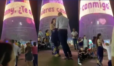 Esta fue la frase que el joven pidió para su novia.