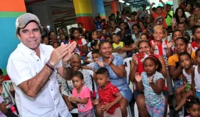 Alejandro Char pidió cuidar a los niños en esta Navidad.