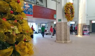 Terminal Metropolitana de Transportes a las 12:10 minutos de la tarde del 24 de diciembre.